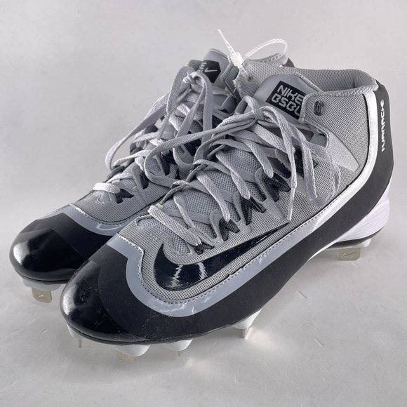 Nike Huarache 2k Filth Pro Metal Baseball Cleats Black Gray 807128-001 Size 7.5 - Picture 2 of 7